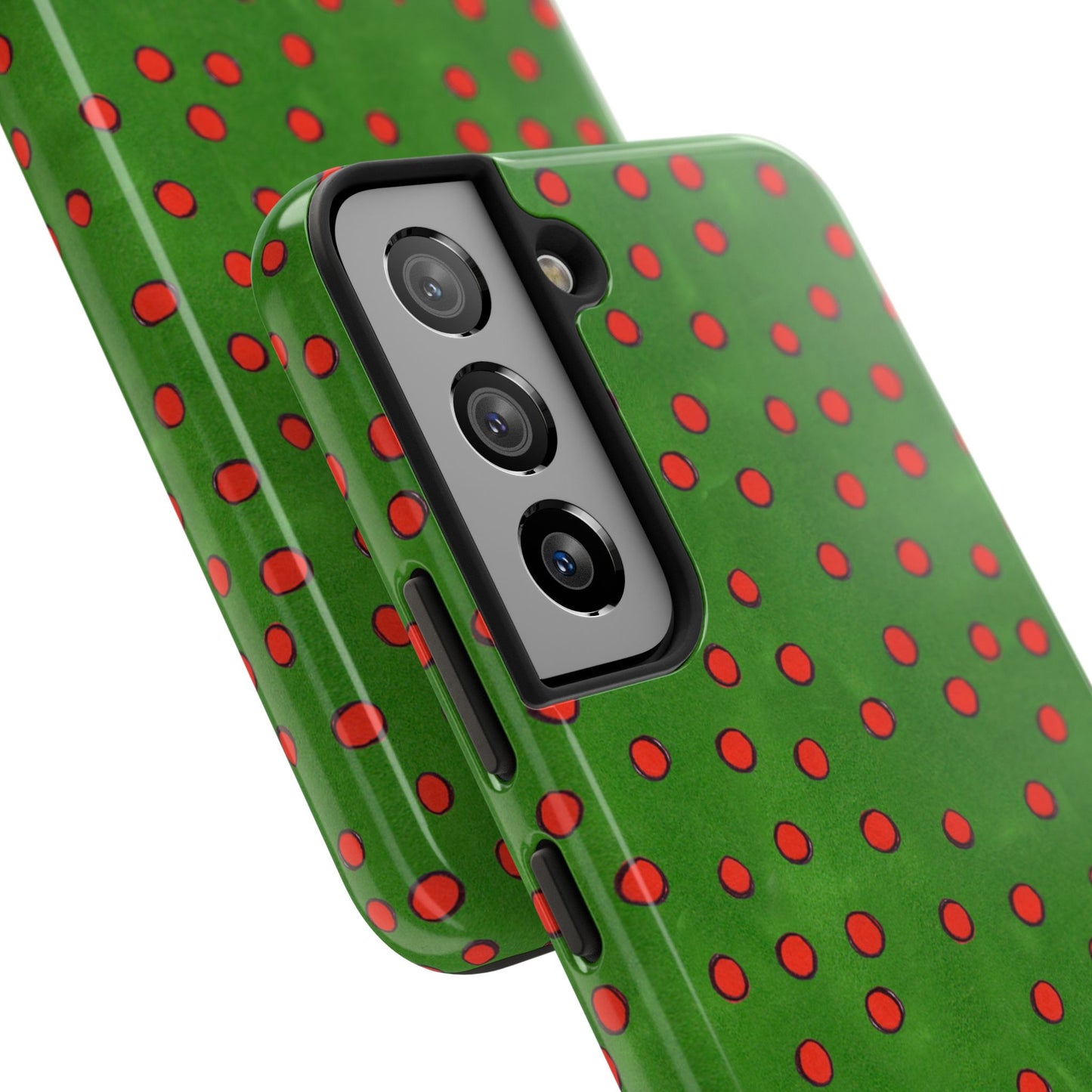 Dinky Dots Green / Red Phone Case