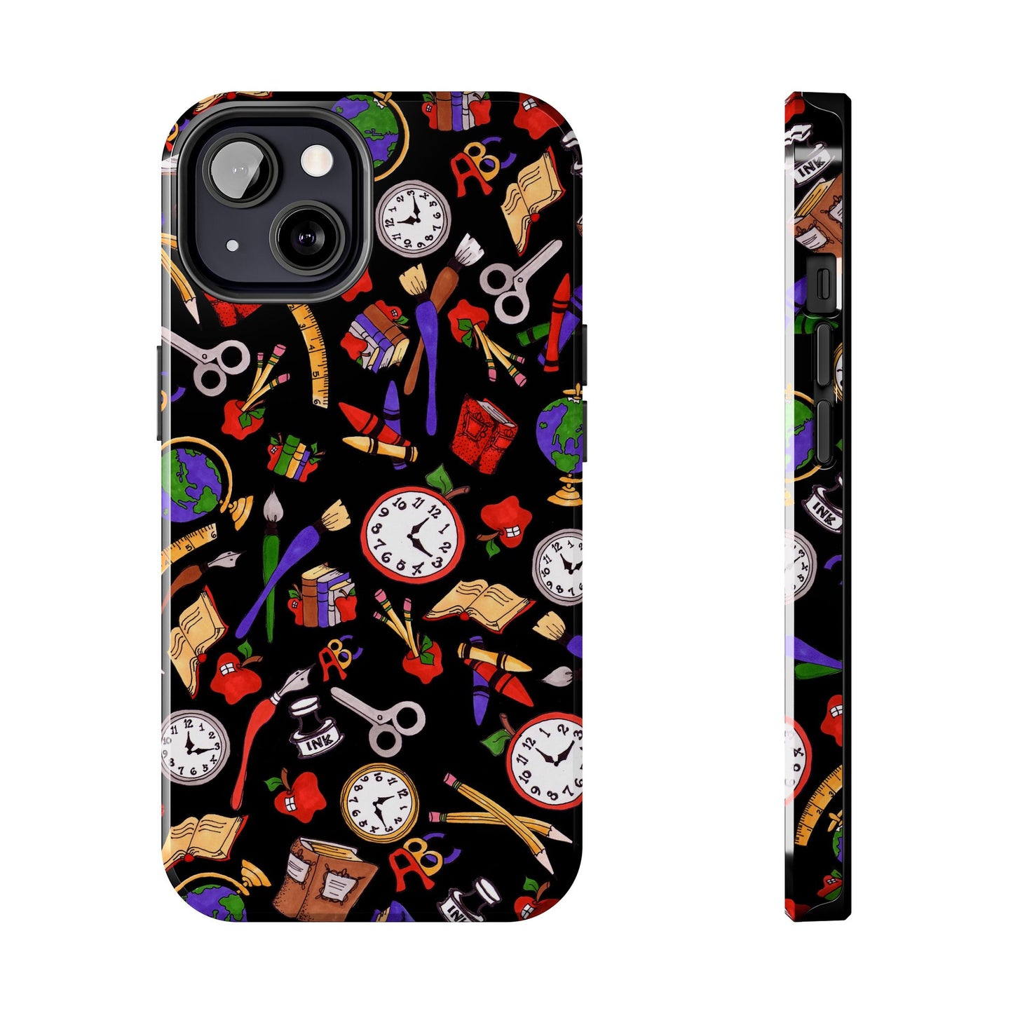 School Stuff Black Phone Case
