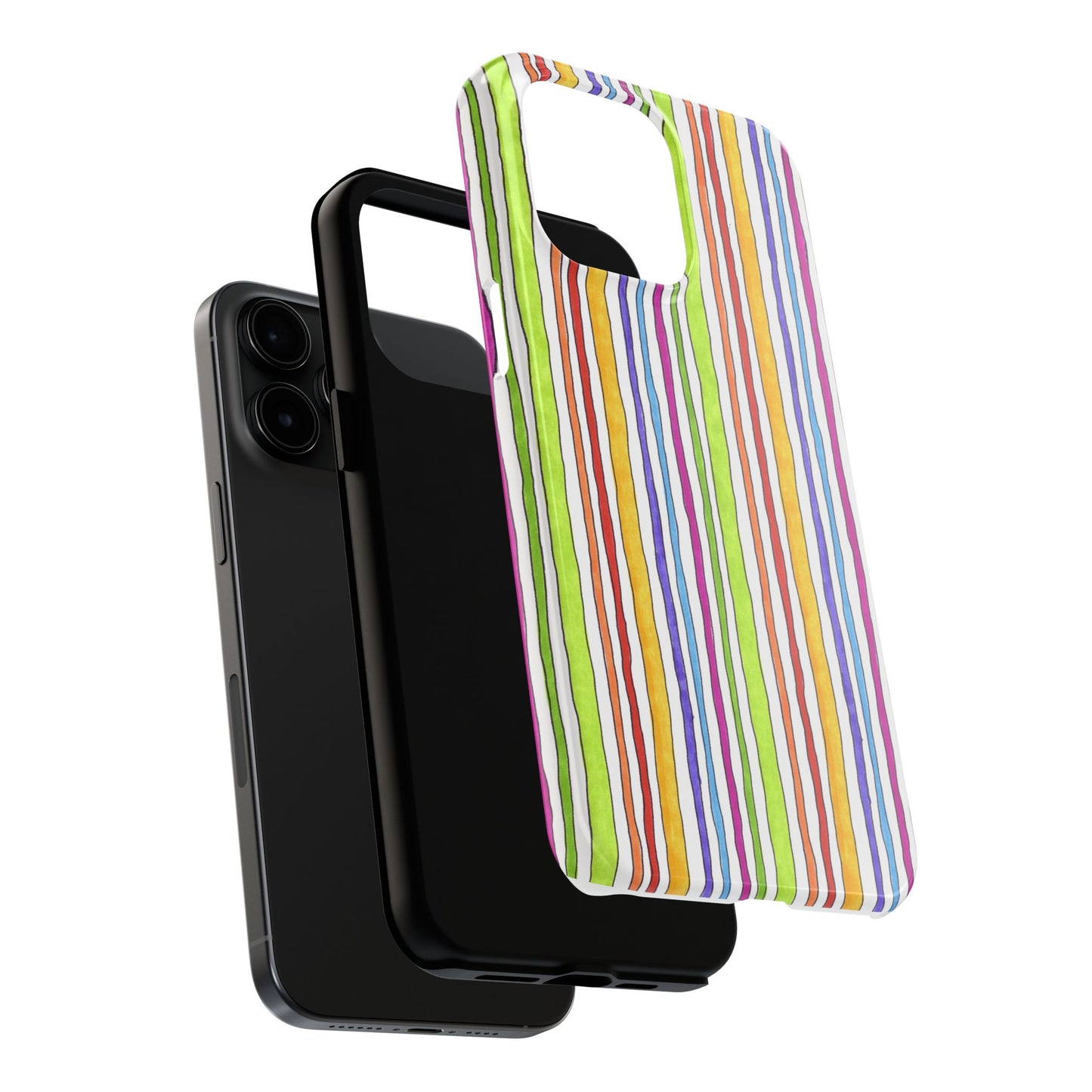 Stripe Fancy White Phone Case