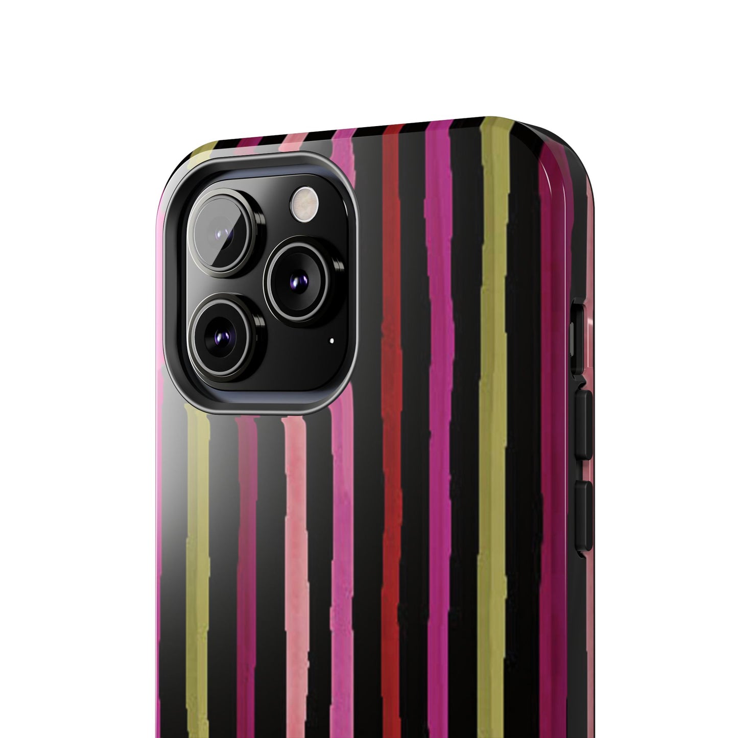 Garden Stripe Black Phone Case