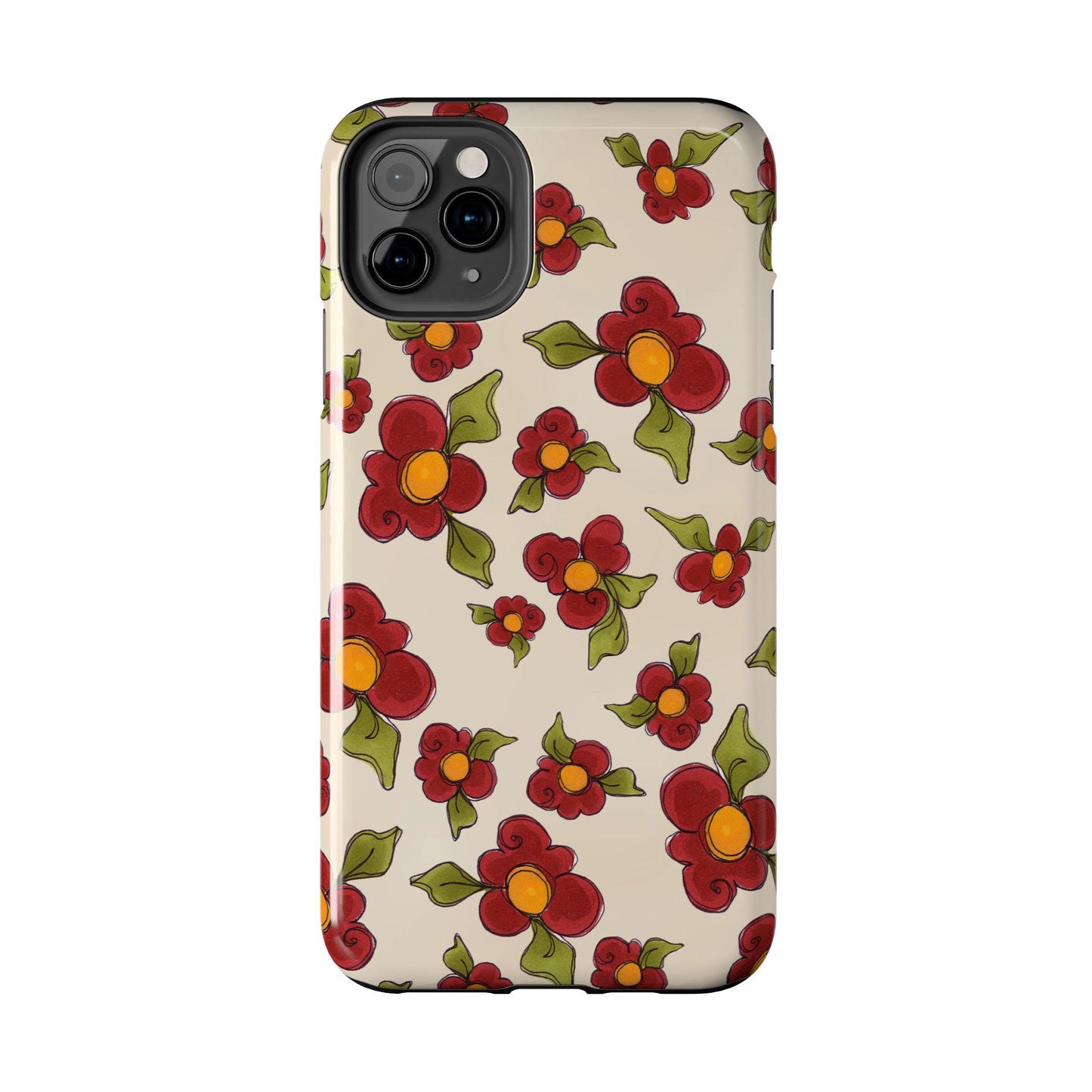Chili Pepper Daisies Phone Case