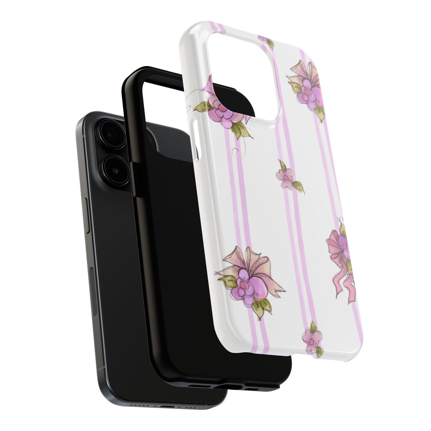 Flower Model Flower Stripe Phone Case