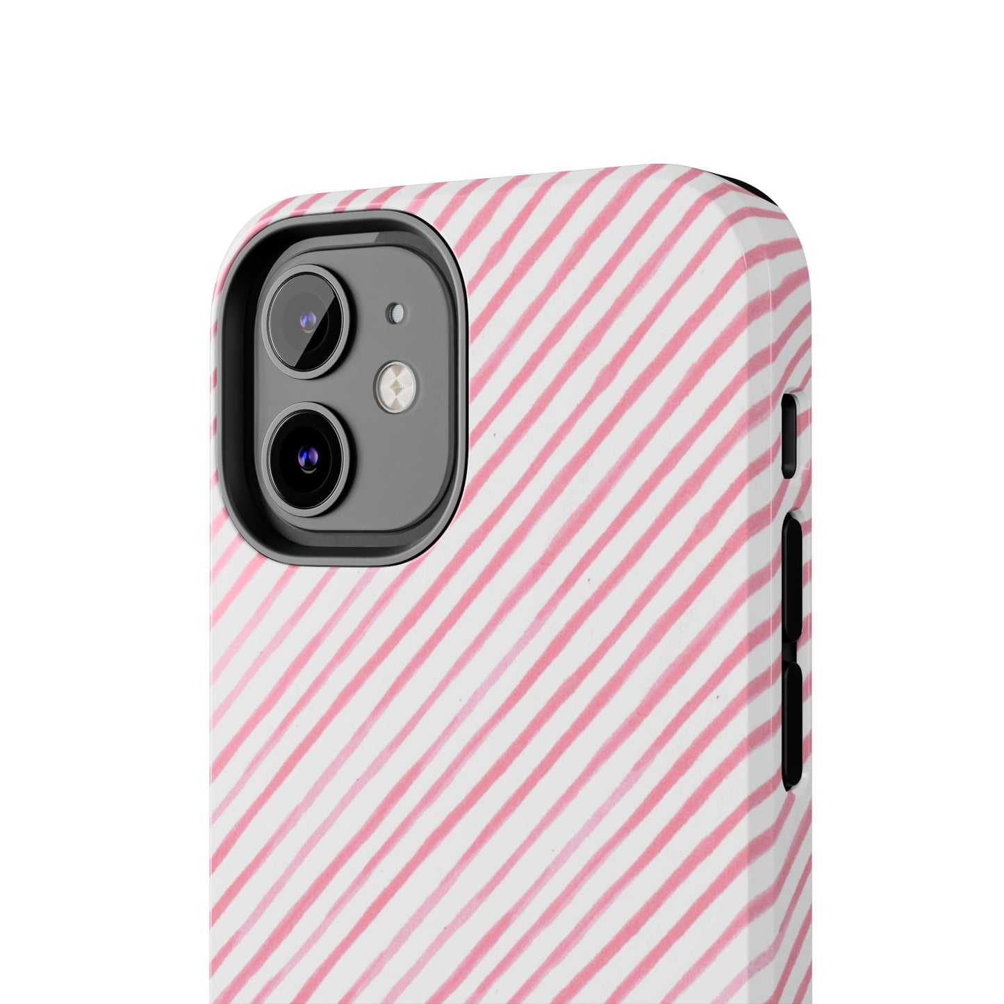 Bias Stripe White / Pink Phone Case