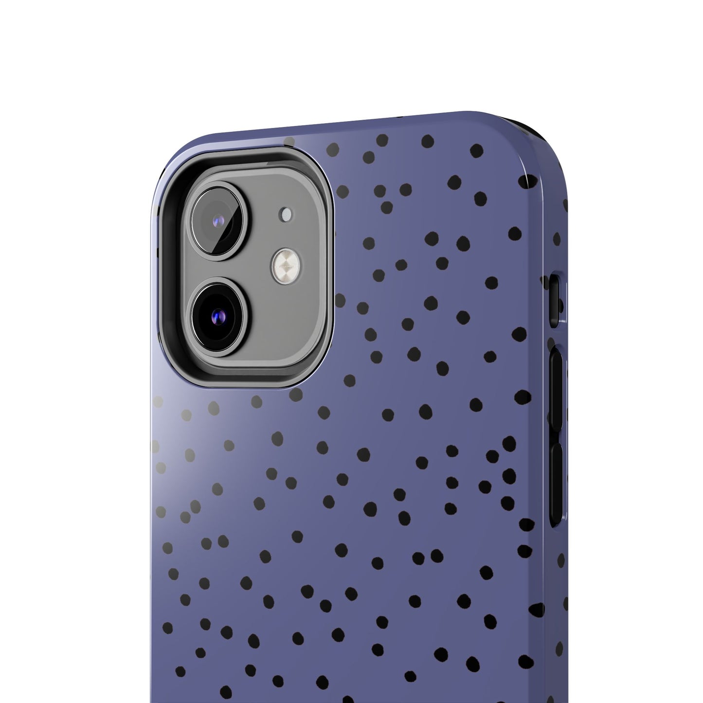 Dinky Dots Blue / Black Phone Case