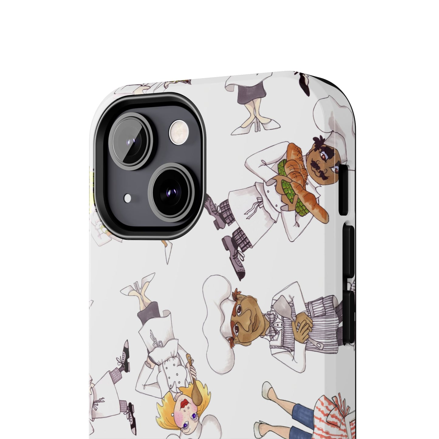 Tossed Chefs White Phone Case
