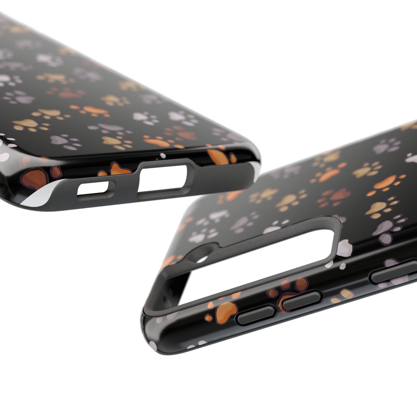 Puppy Paws Black Phone Case