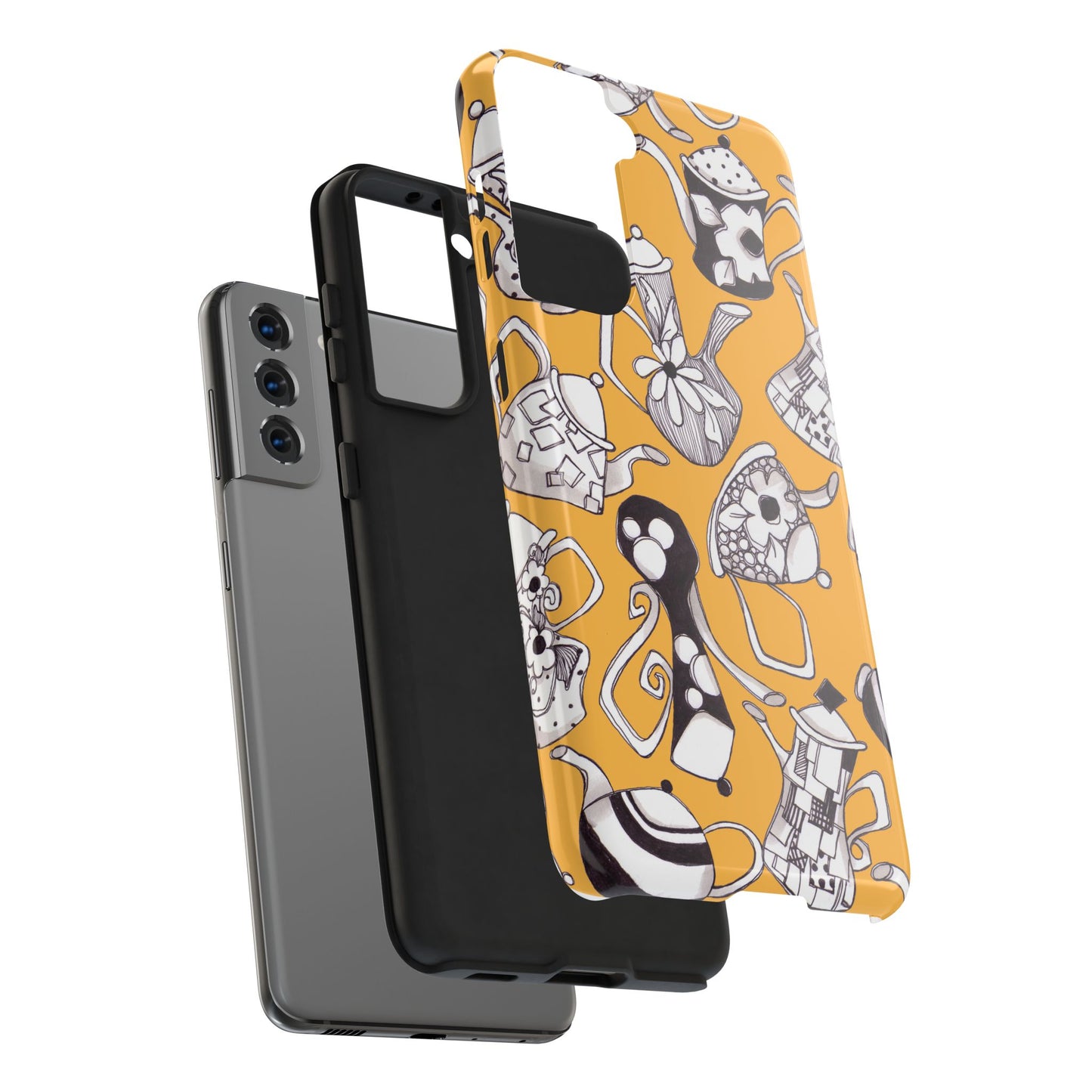 Fancy Pots Yellow Phone Case