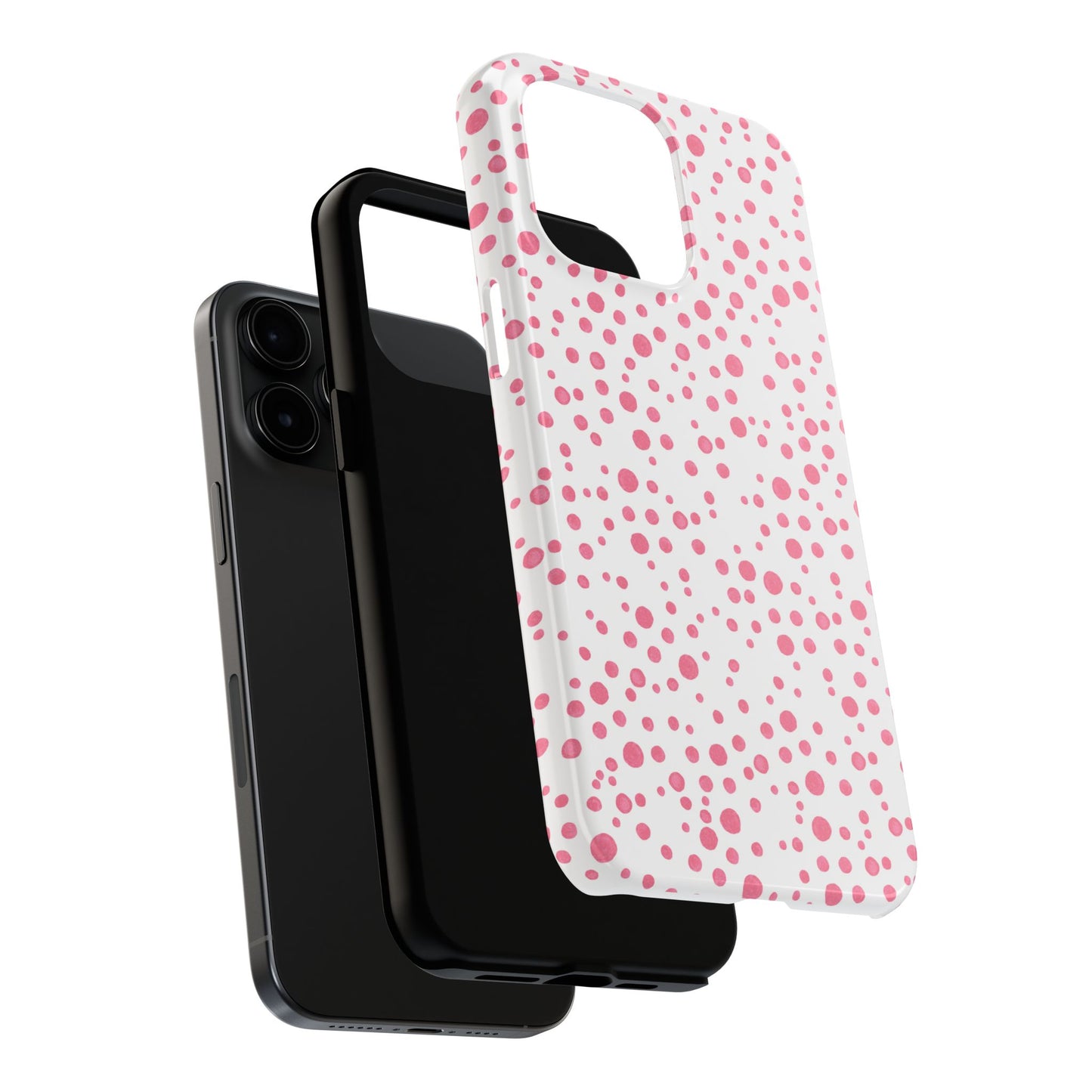 Balloon Dots White / Pink Phone Case