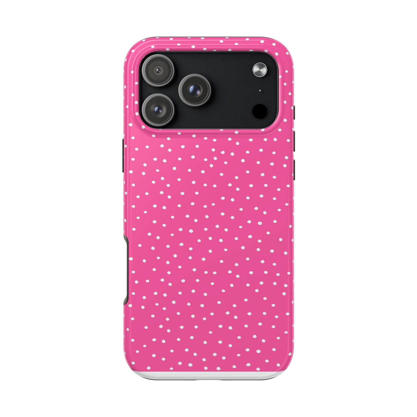 Dinky Dots Bright Pink / White Phone Case
