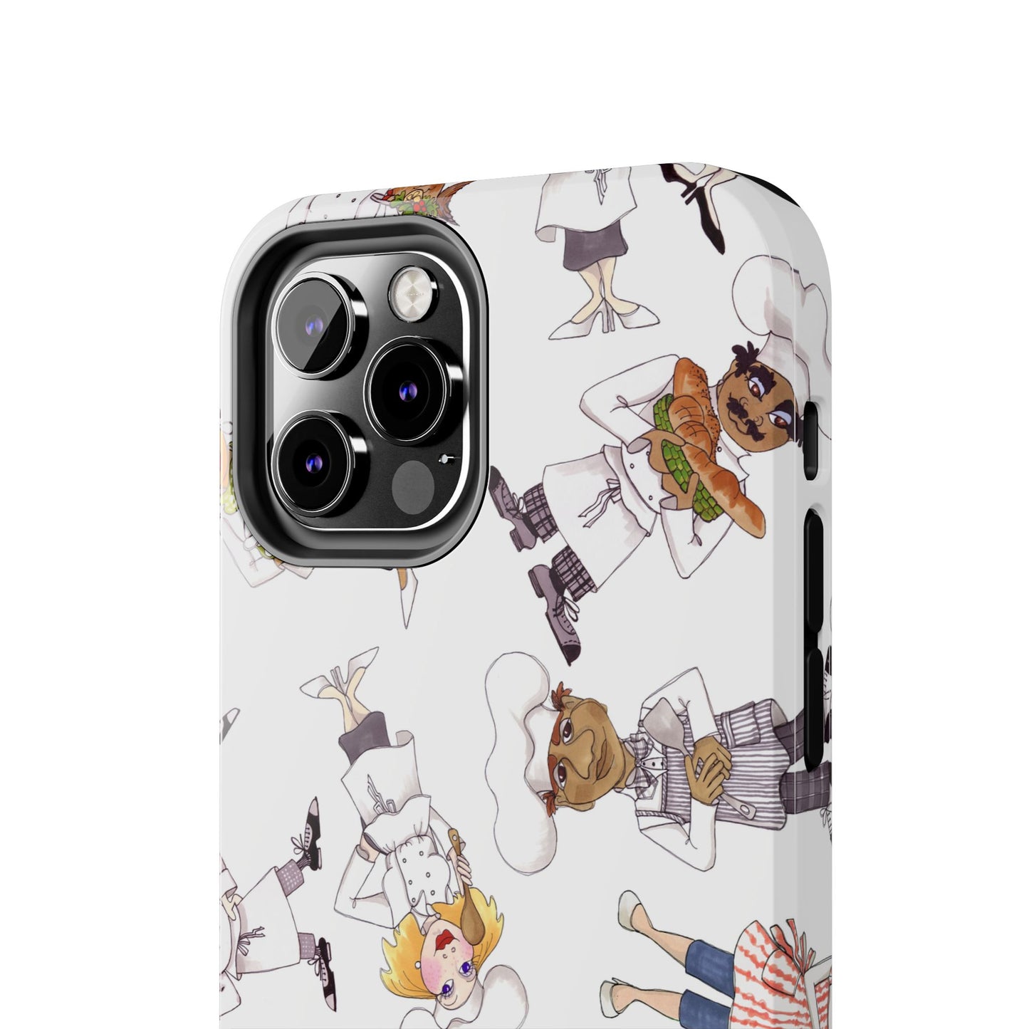 Tossed Chefs White Phone Case
