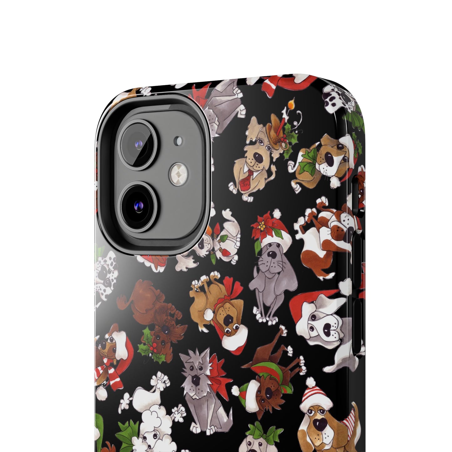 Doggie Toss Black Phone Case
