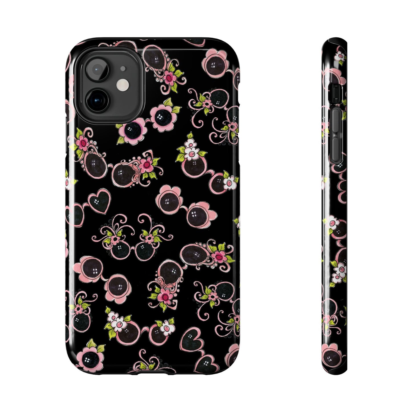 Tossed Shades Black Phone Case