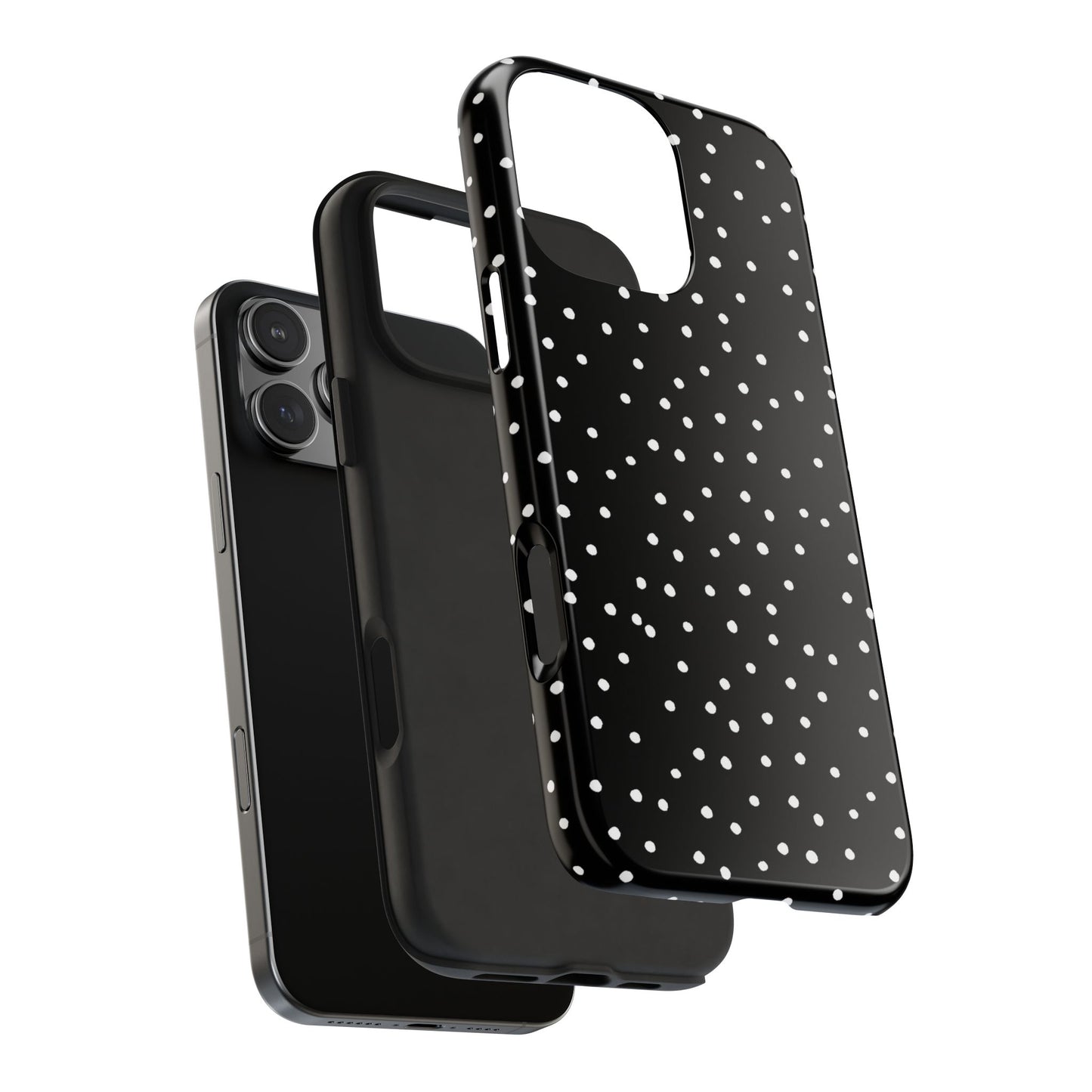 Dinky Dots Black / White Phone Case