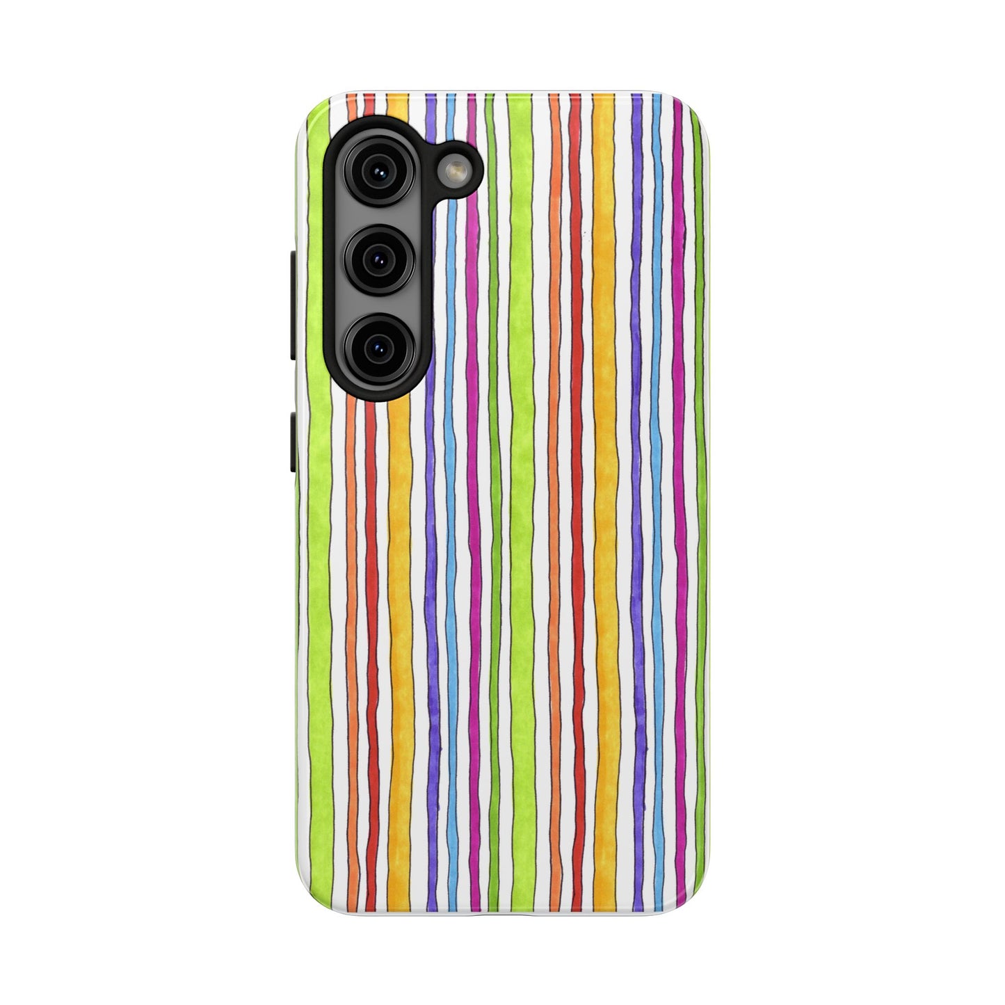 Stripe Fancy White Phone Case