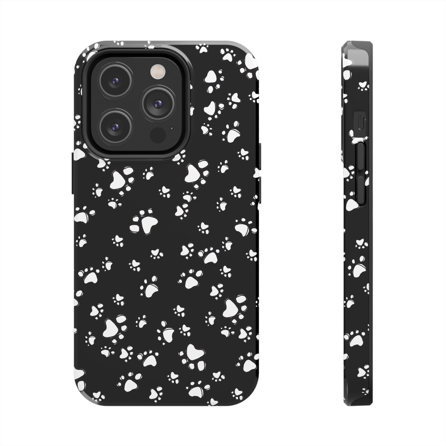 Paw Flakes Black Phone Case