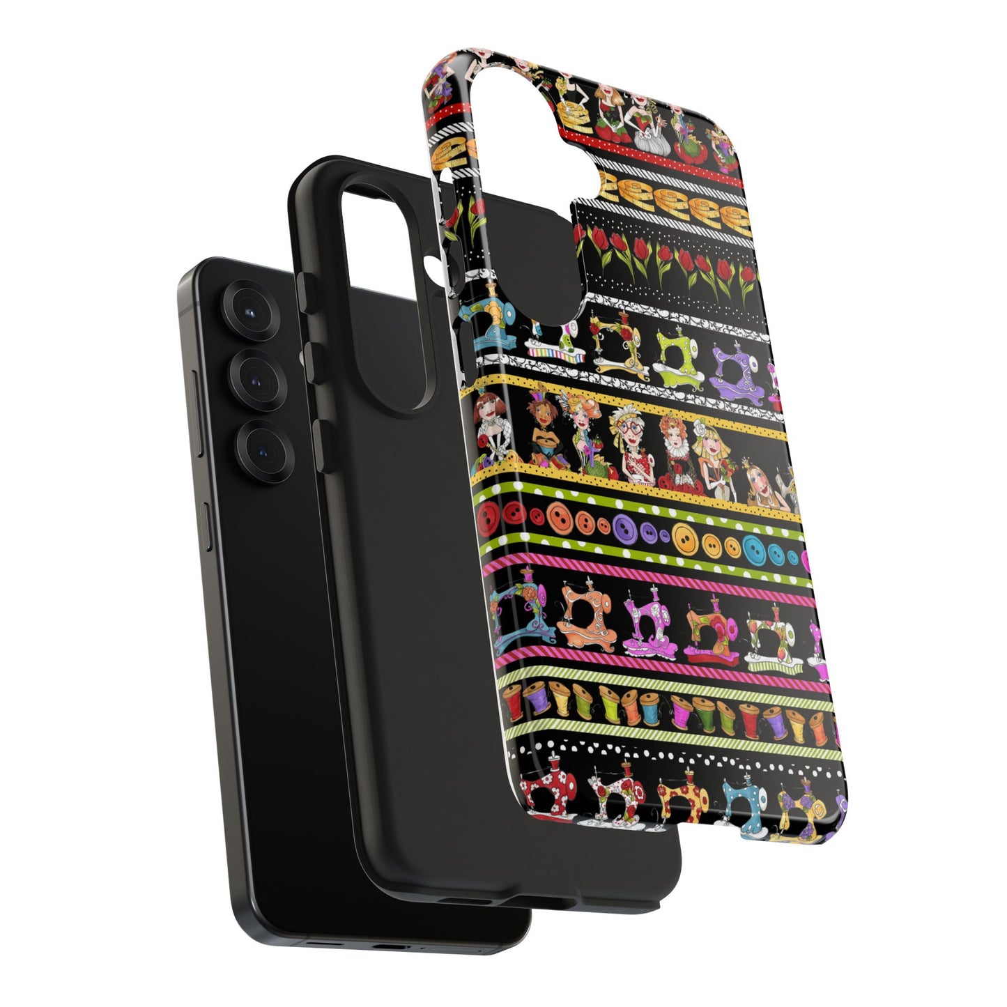 Curious Border Black Phone Case