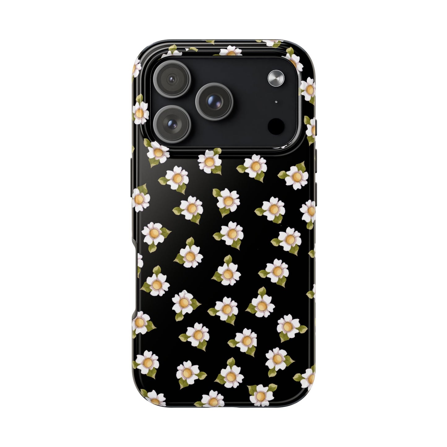 Daisies Black Phone Case
