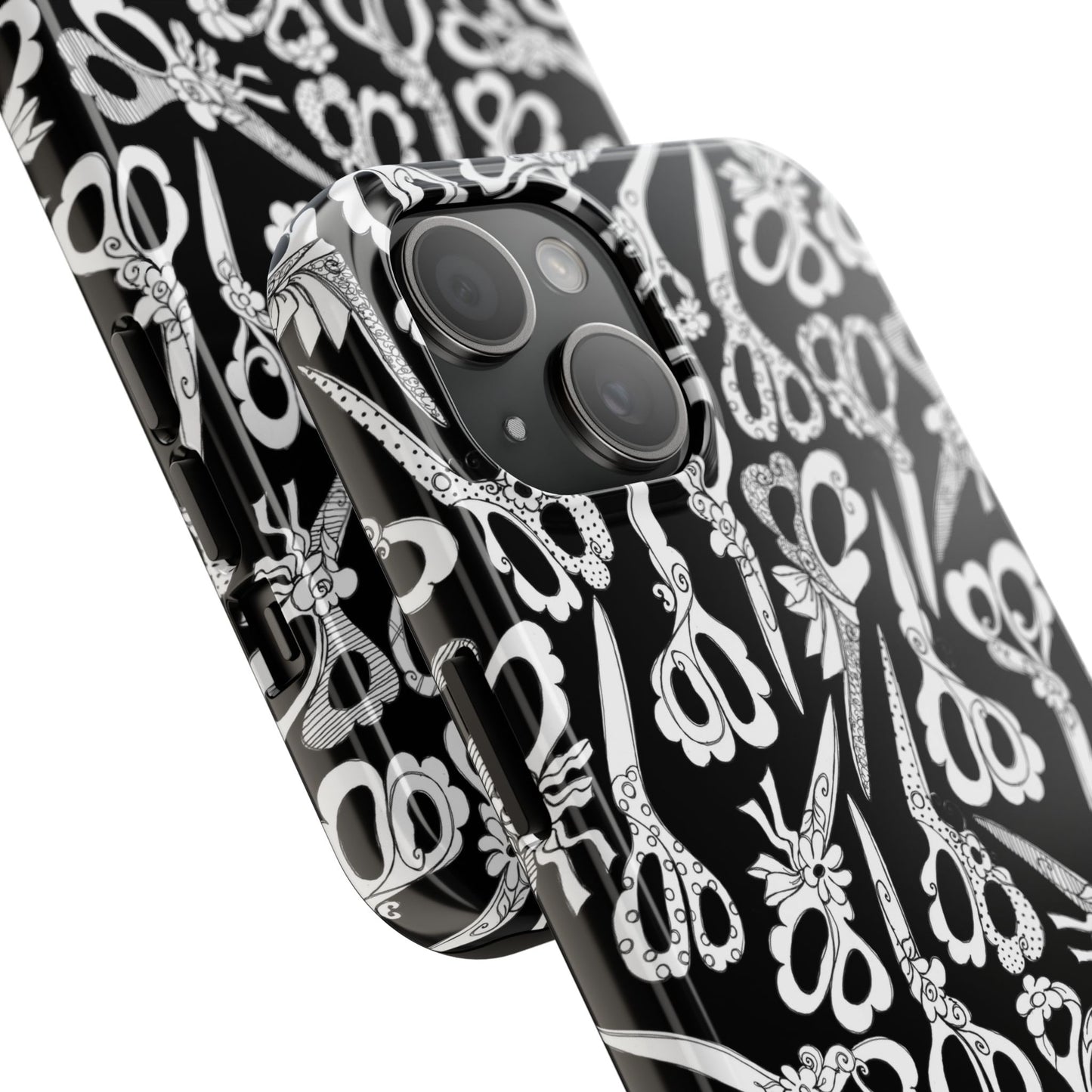 Scissor Blizzard Black Phone Case