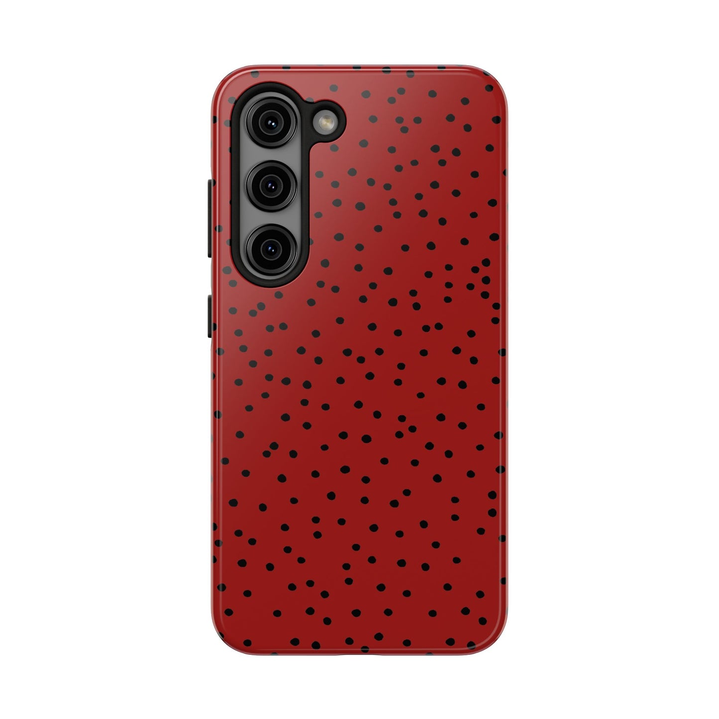 Dinky Dots Scarlett / Black Phone Case