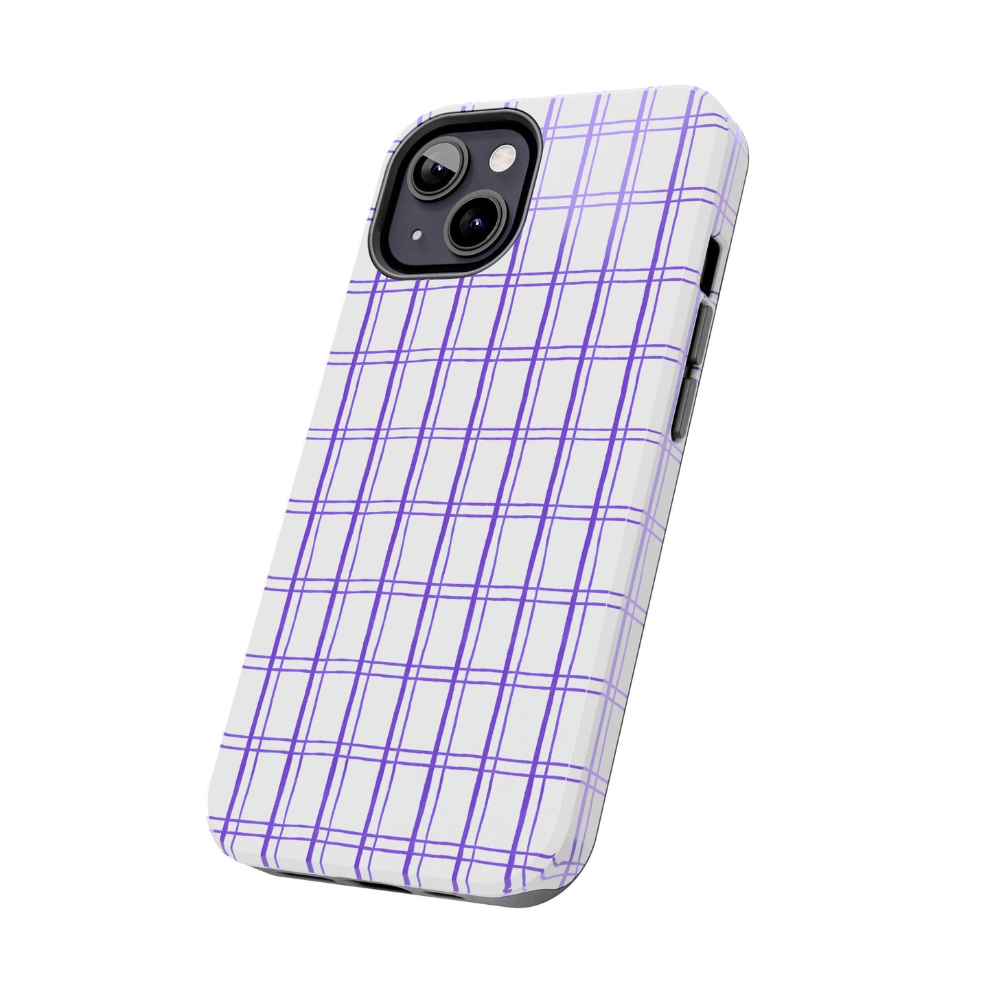 Kitchen Plaid White / Blue Phone Case