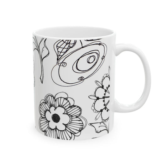 Paper Posies White Cup