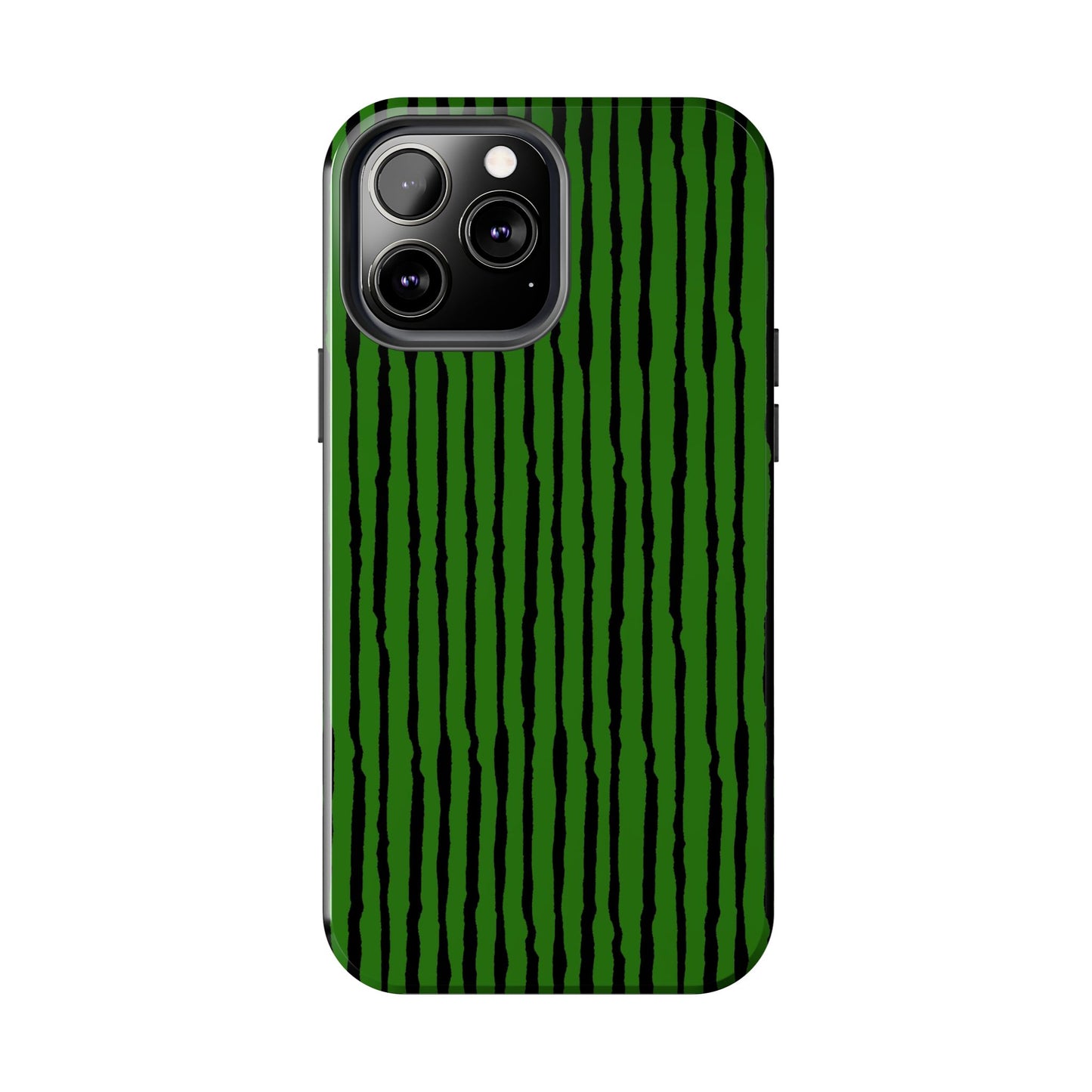 Sorta Stripe Green / Black Phone Case