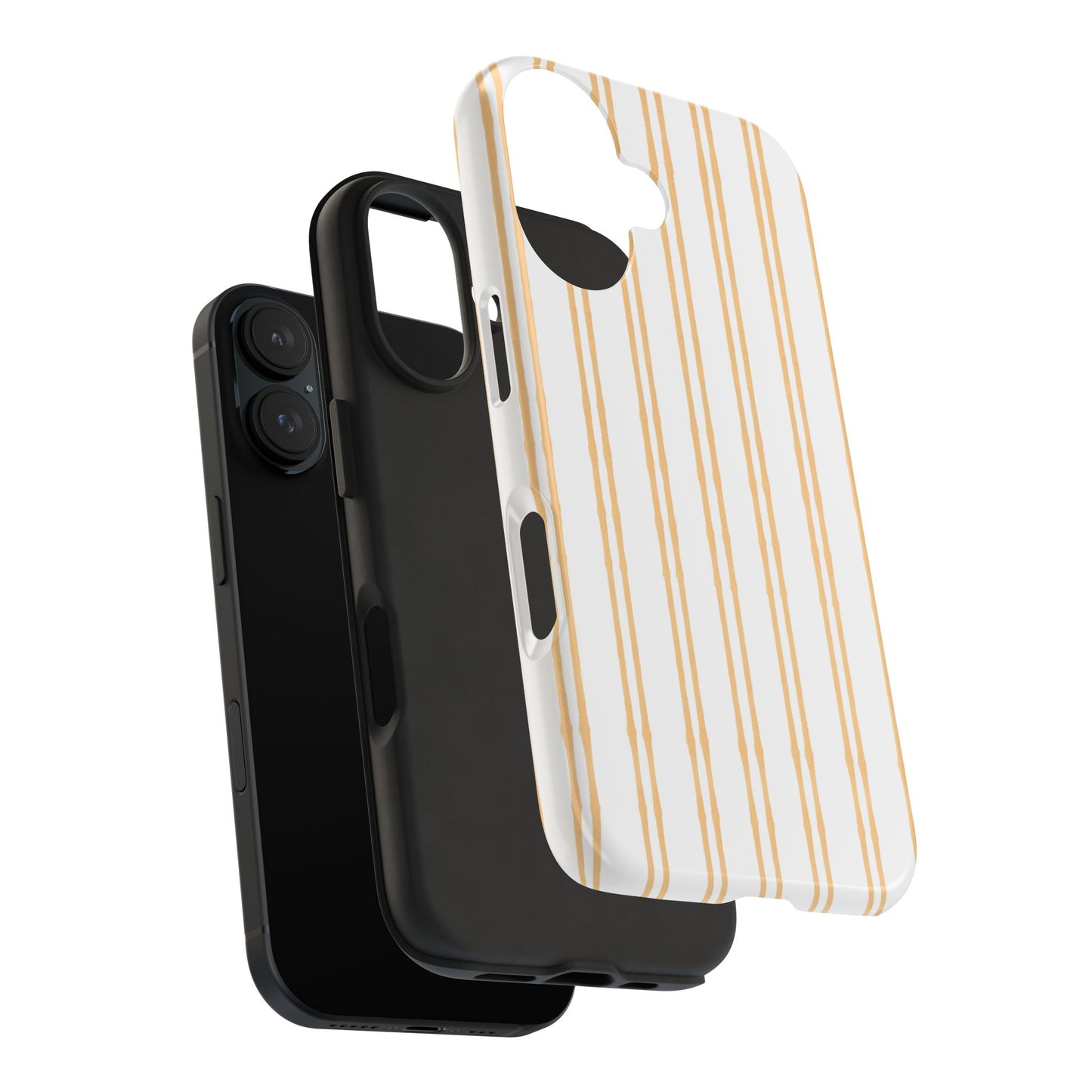 Double Stripe Yellow Phone Case