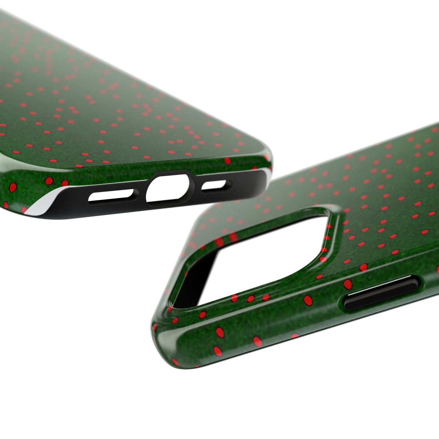 Happy Dots Green / Red Phone Case