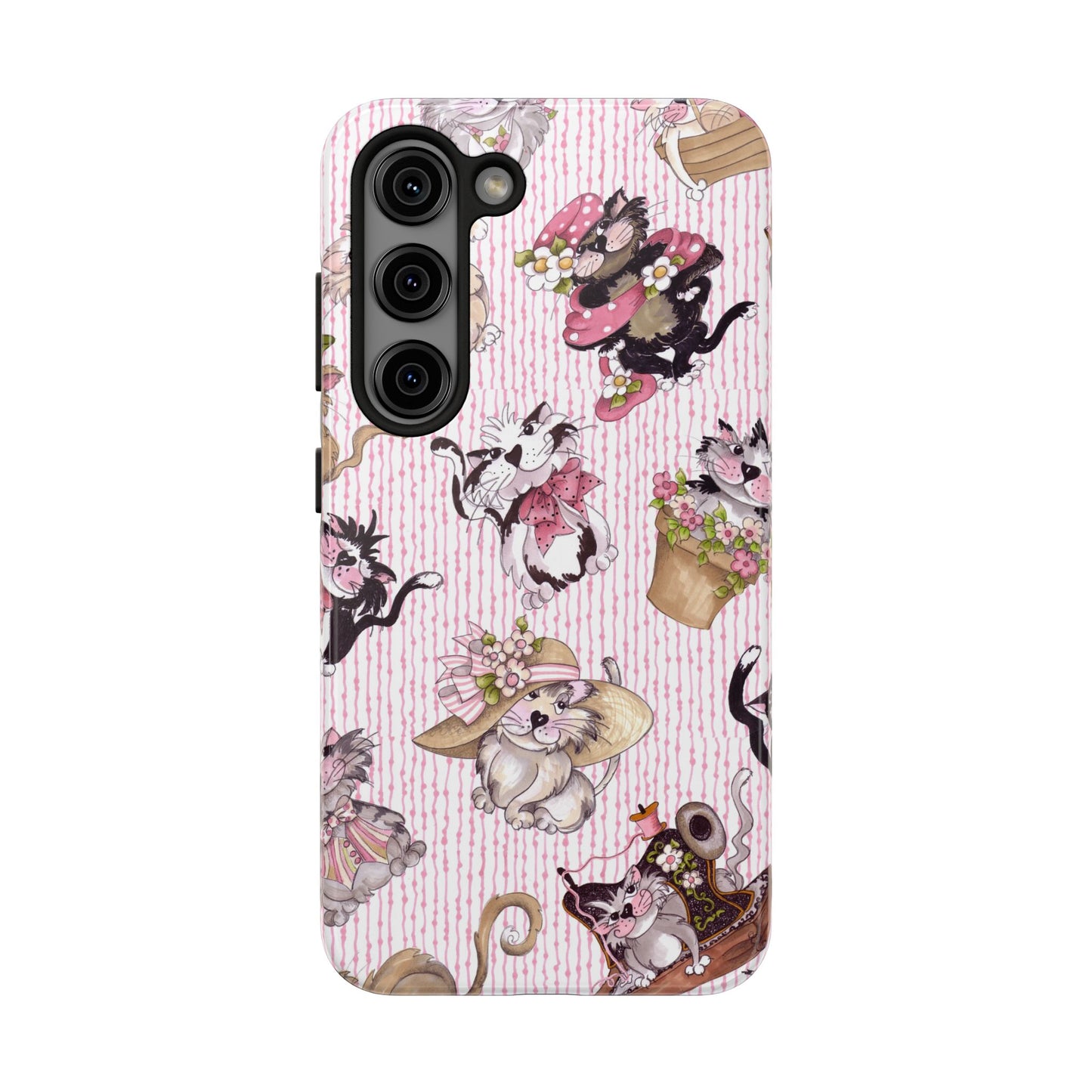 Fancy Cats Pink Phone Case