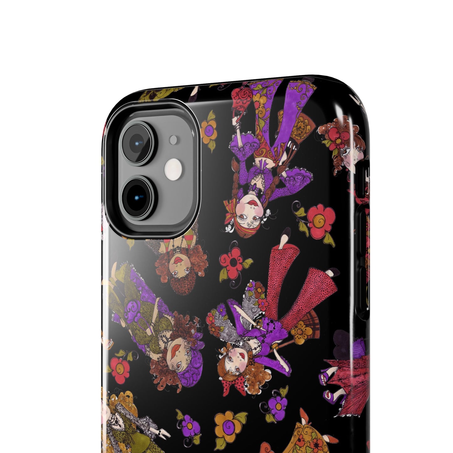 Tossed Gypsies Black Phone Case