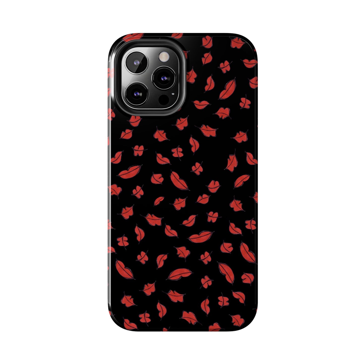 Autumn Lips Black Phone Case