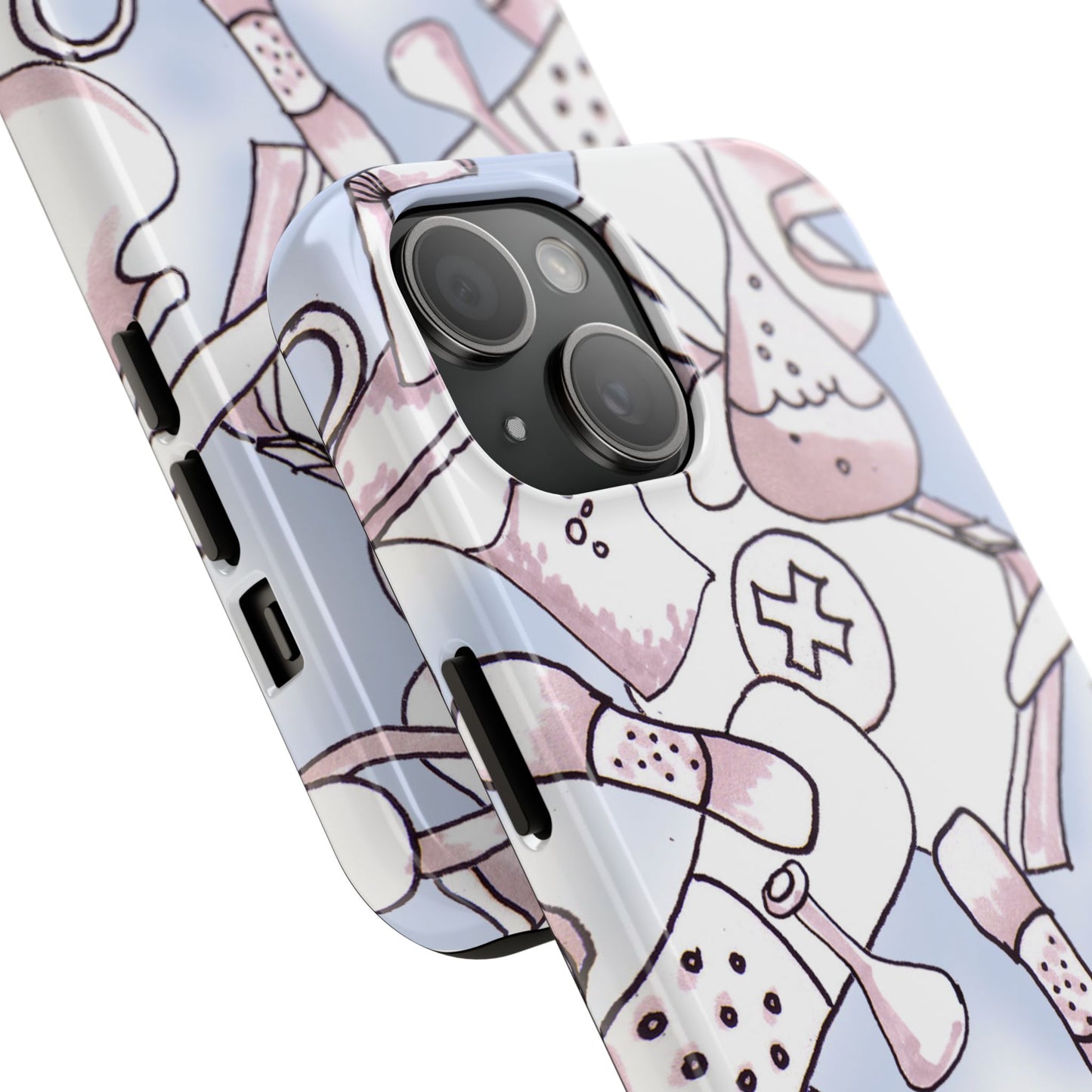 Med Stuff Blue Phone Case