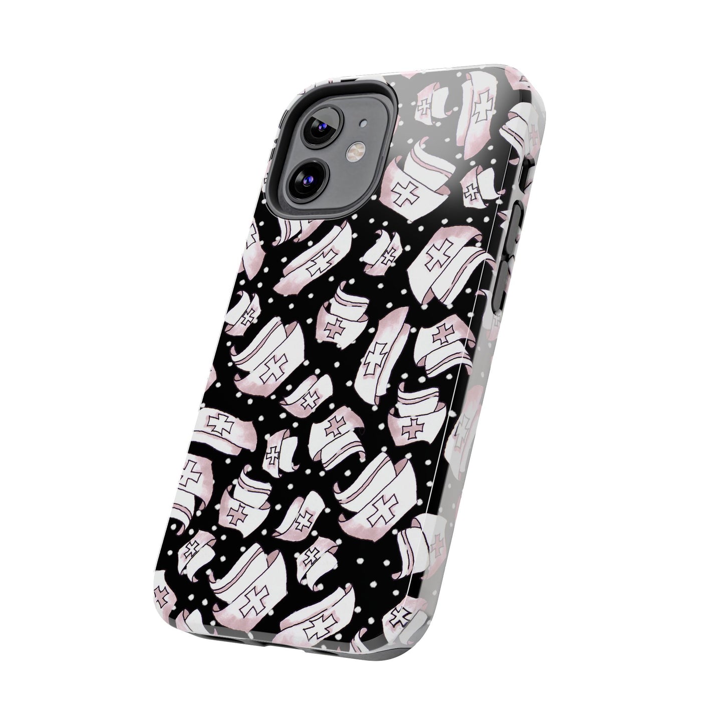 Med Hats Black Phone Case