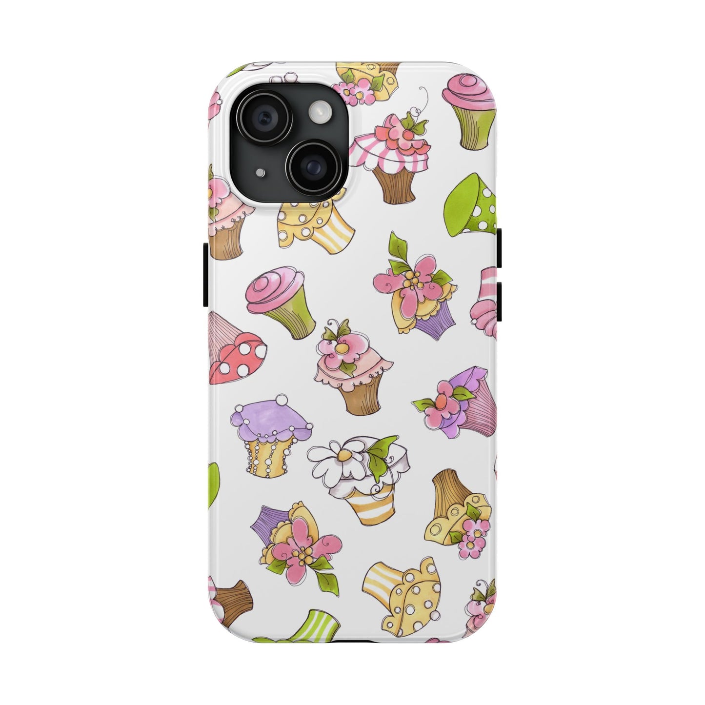 Cupcake Toss White Phone Case