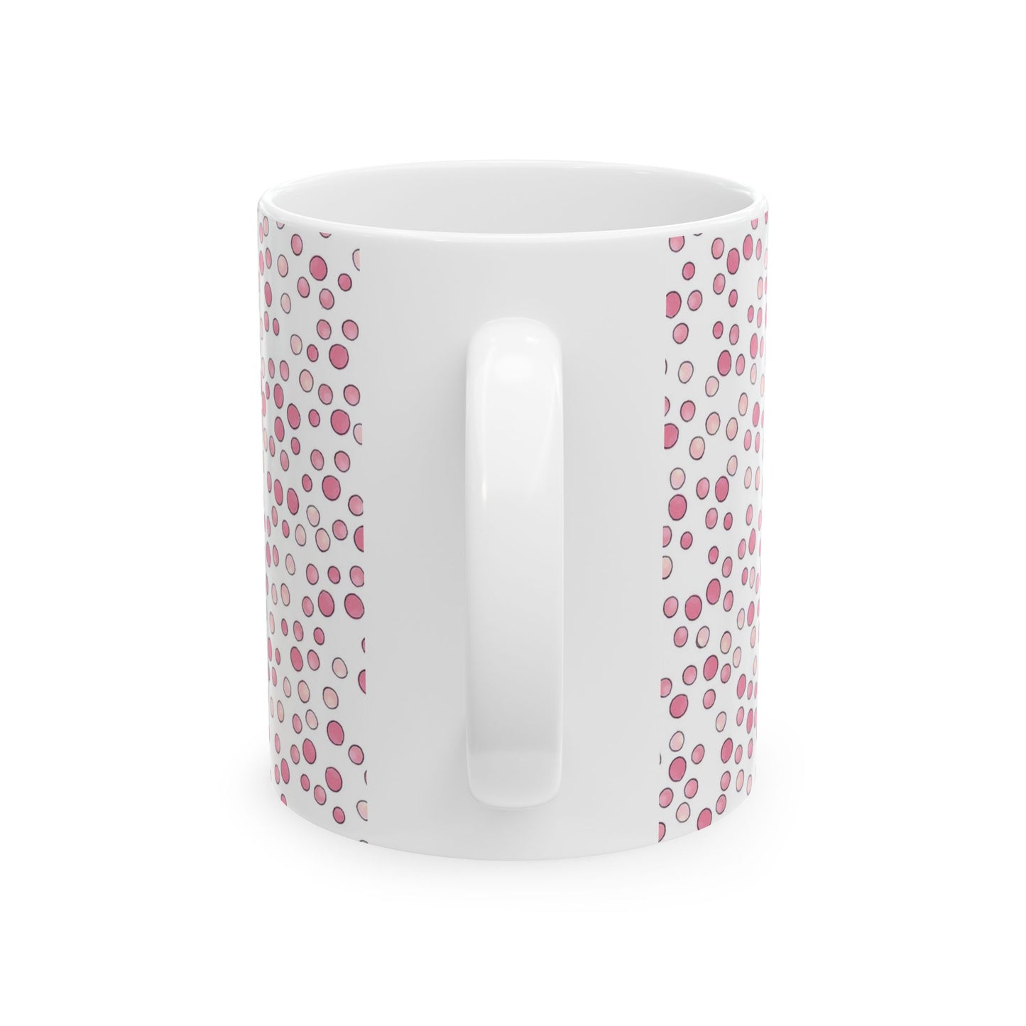 Water Spots White / Pink Cup