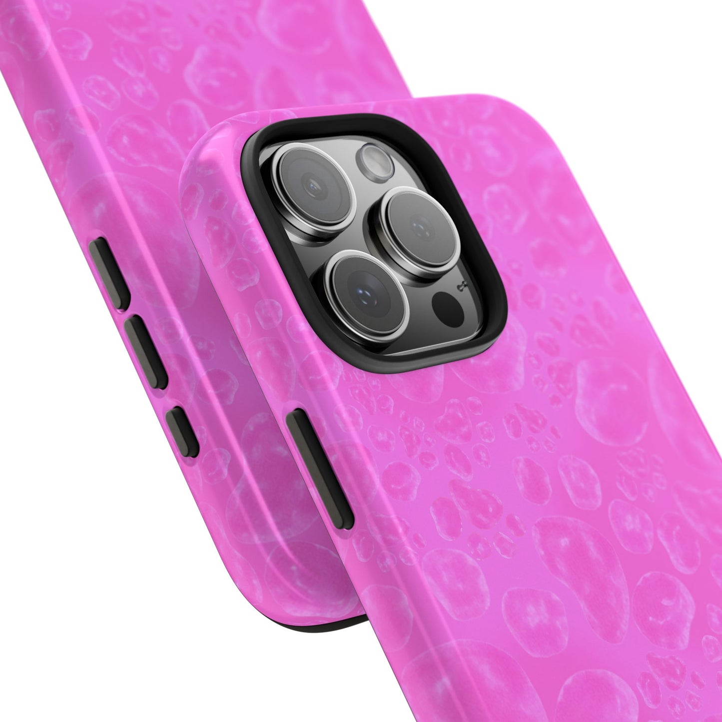 Paw Dots Cerise Phone Case