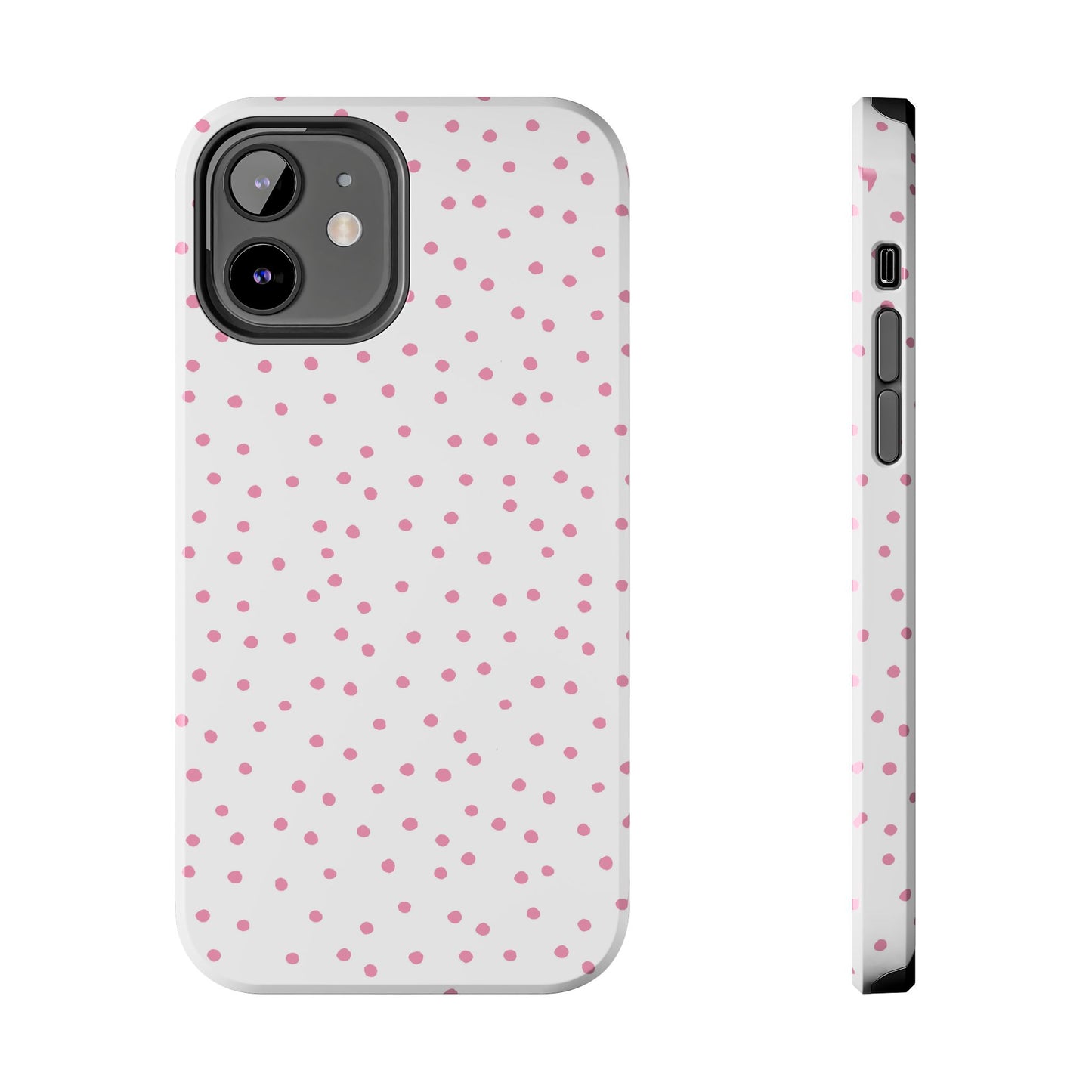 Dinky Dots White / Pink Phone Case
