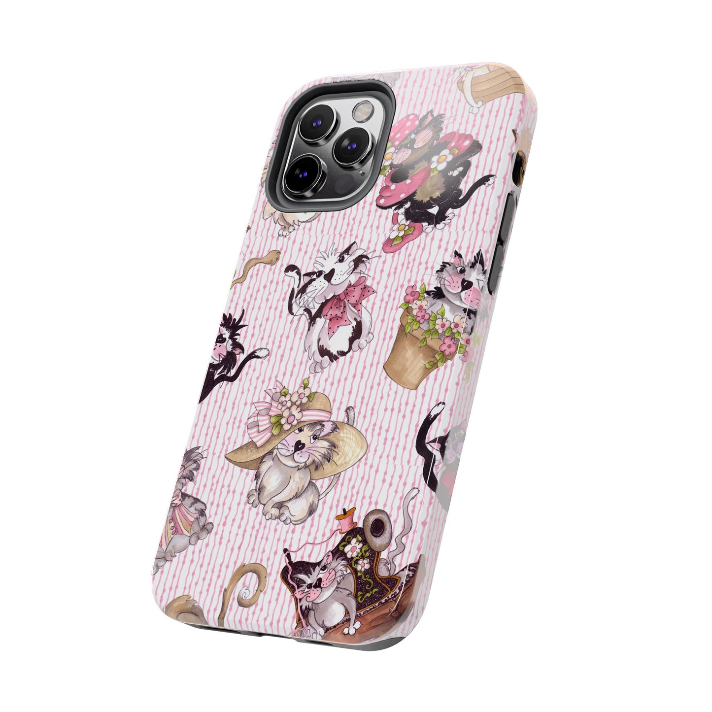 Fancy Cats Pink Phone Case