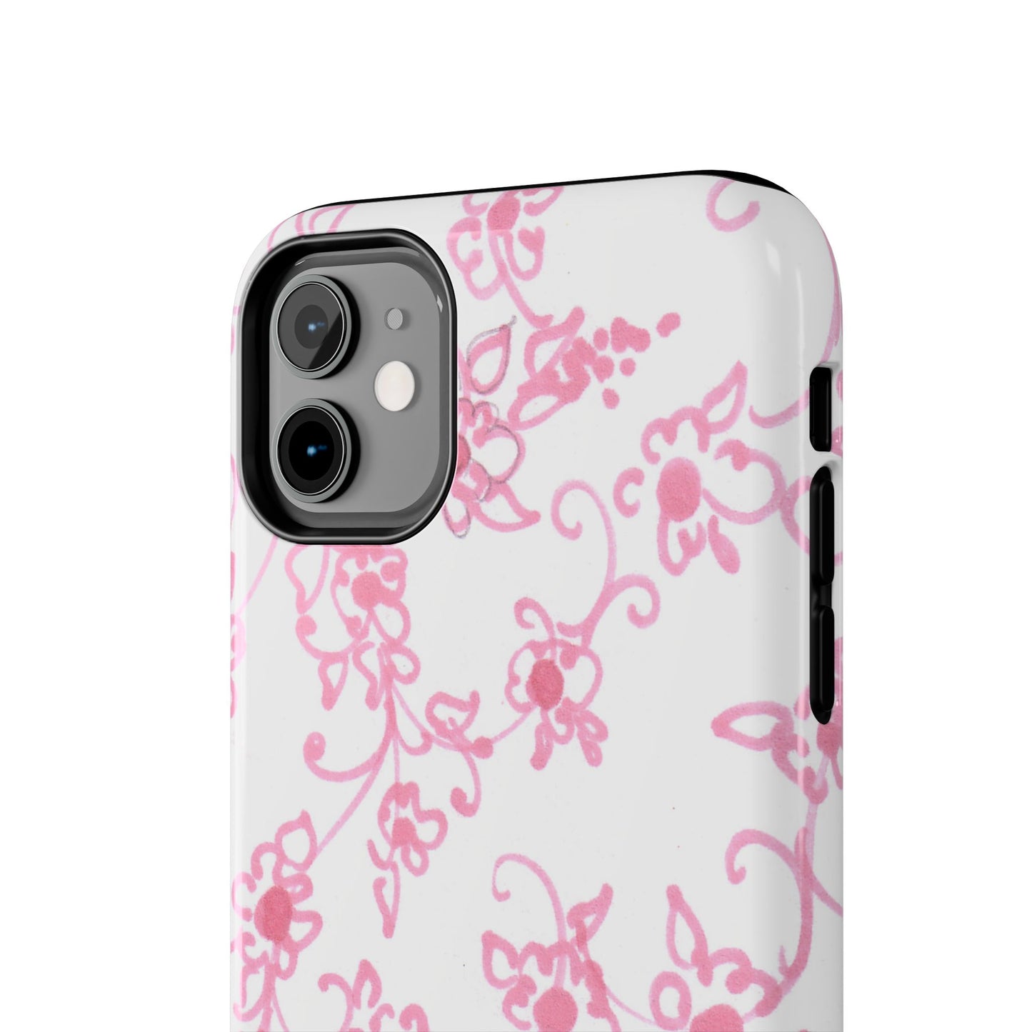 Juliette Ladies White / Pink Flowers Phone Case