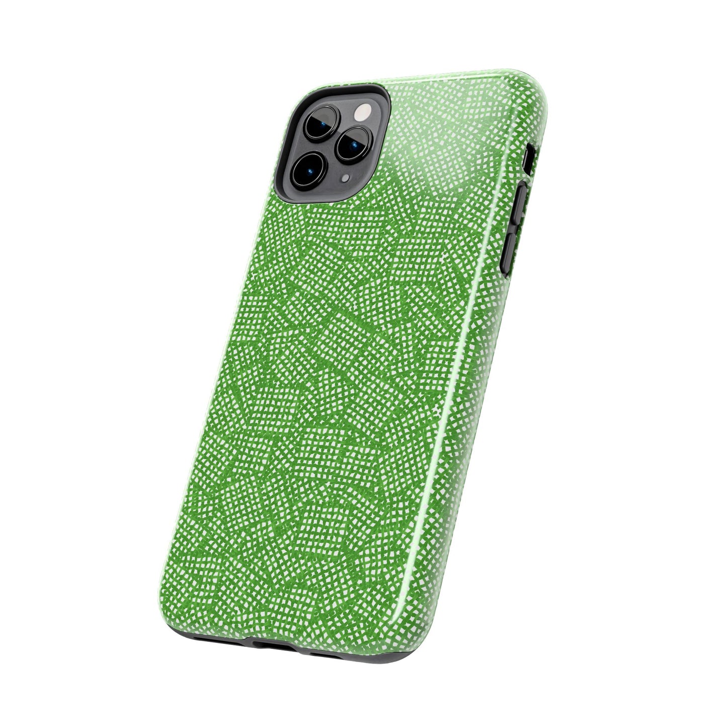 Check Patch Small Green Phone Case