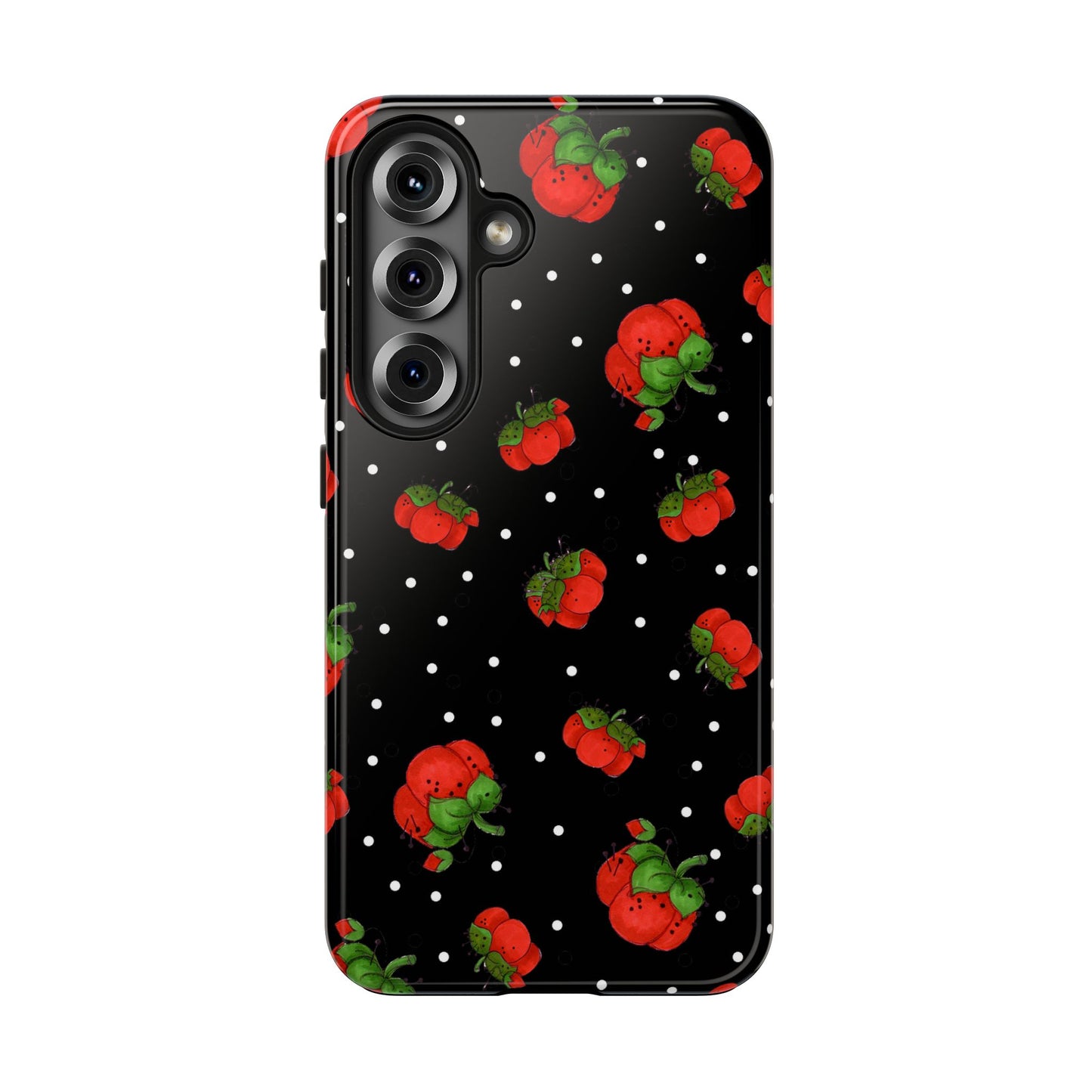 Pin Dots Black Phone Case