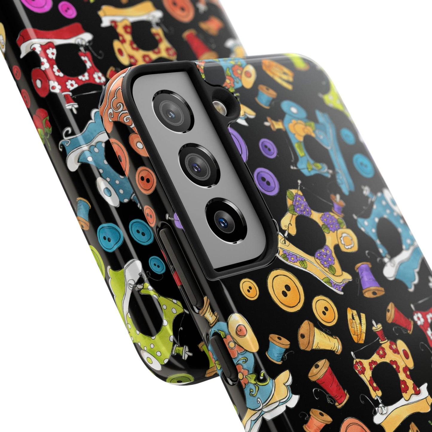 Sew Assorted Black Phone Case