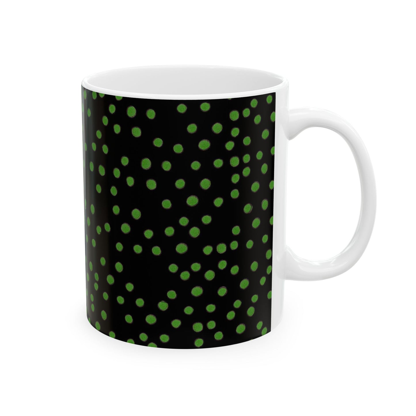 Dinky Dots Black / Green Cup