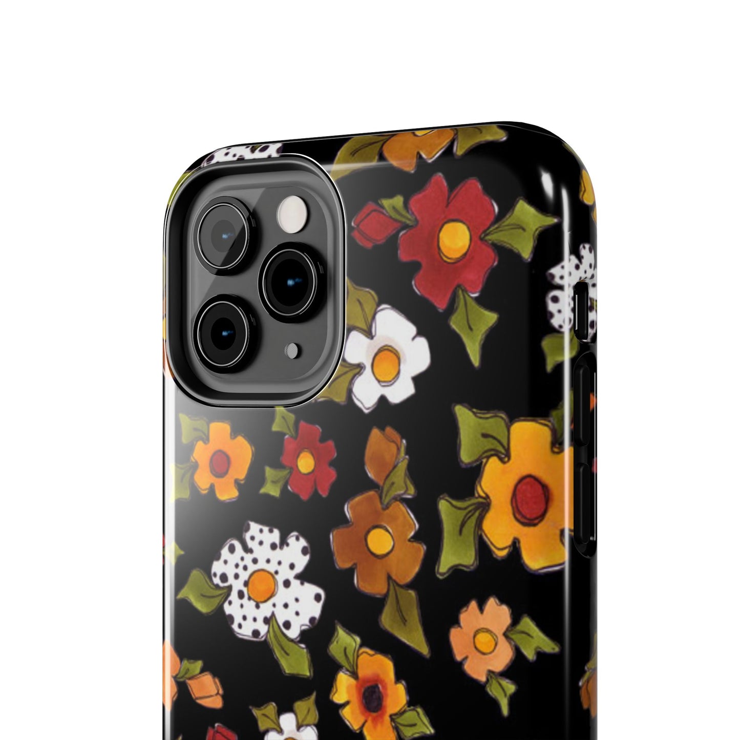 Spice Posie Black Phone Case