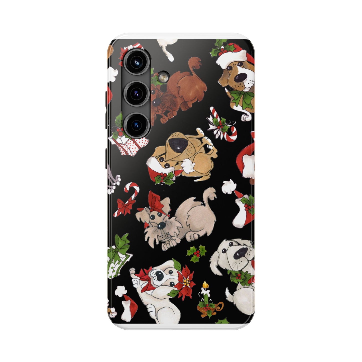 Doggie Toss Black Phone Case