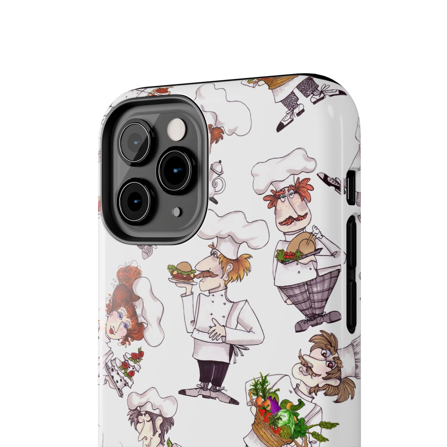 Tossed Chefs White Phone Case