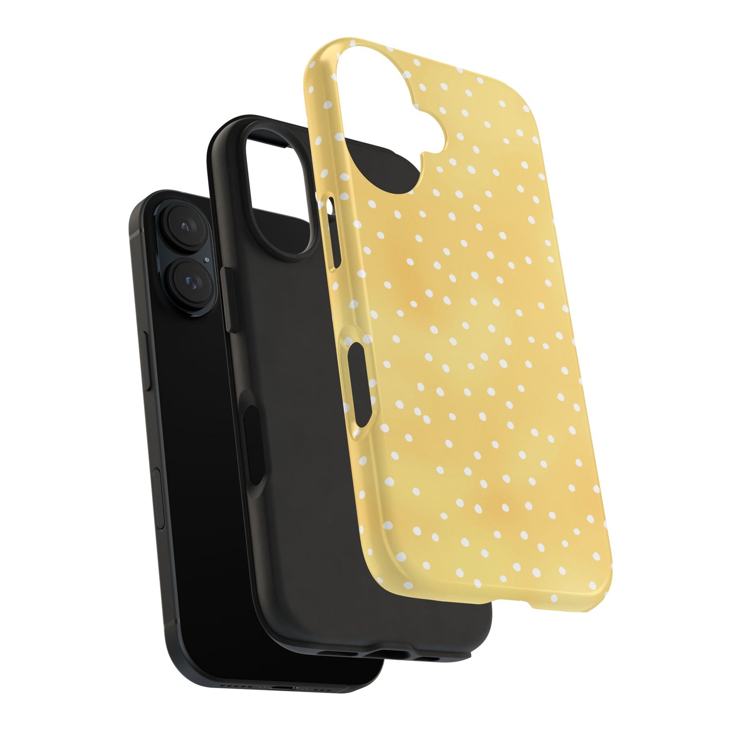Dinky Dots Sunshine / White Phone Case