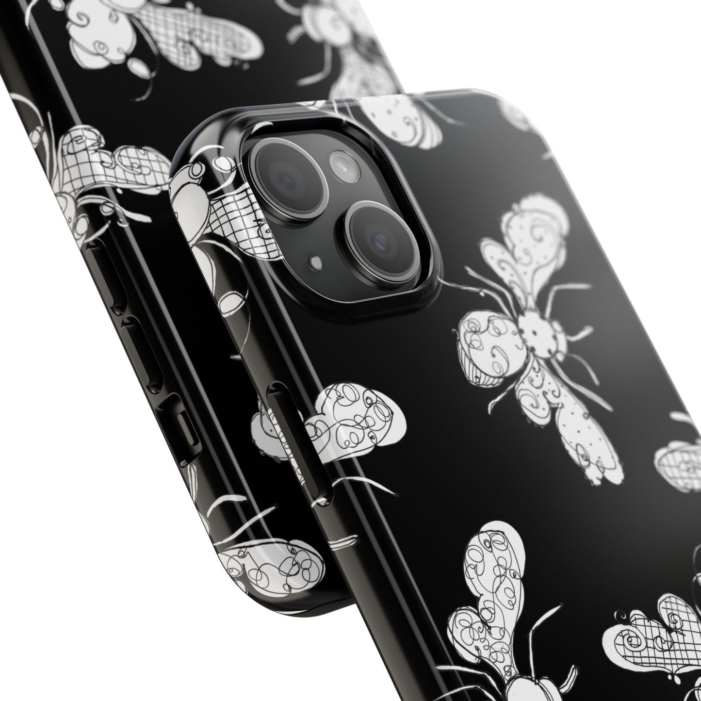 Busy Bee Black Phone Case