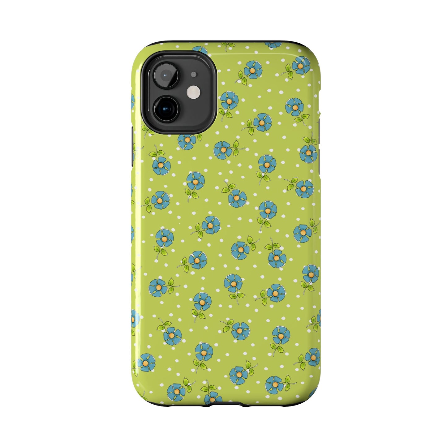 Daisy Dots Green Phone Case