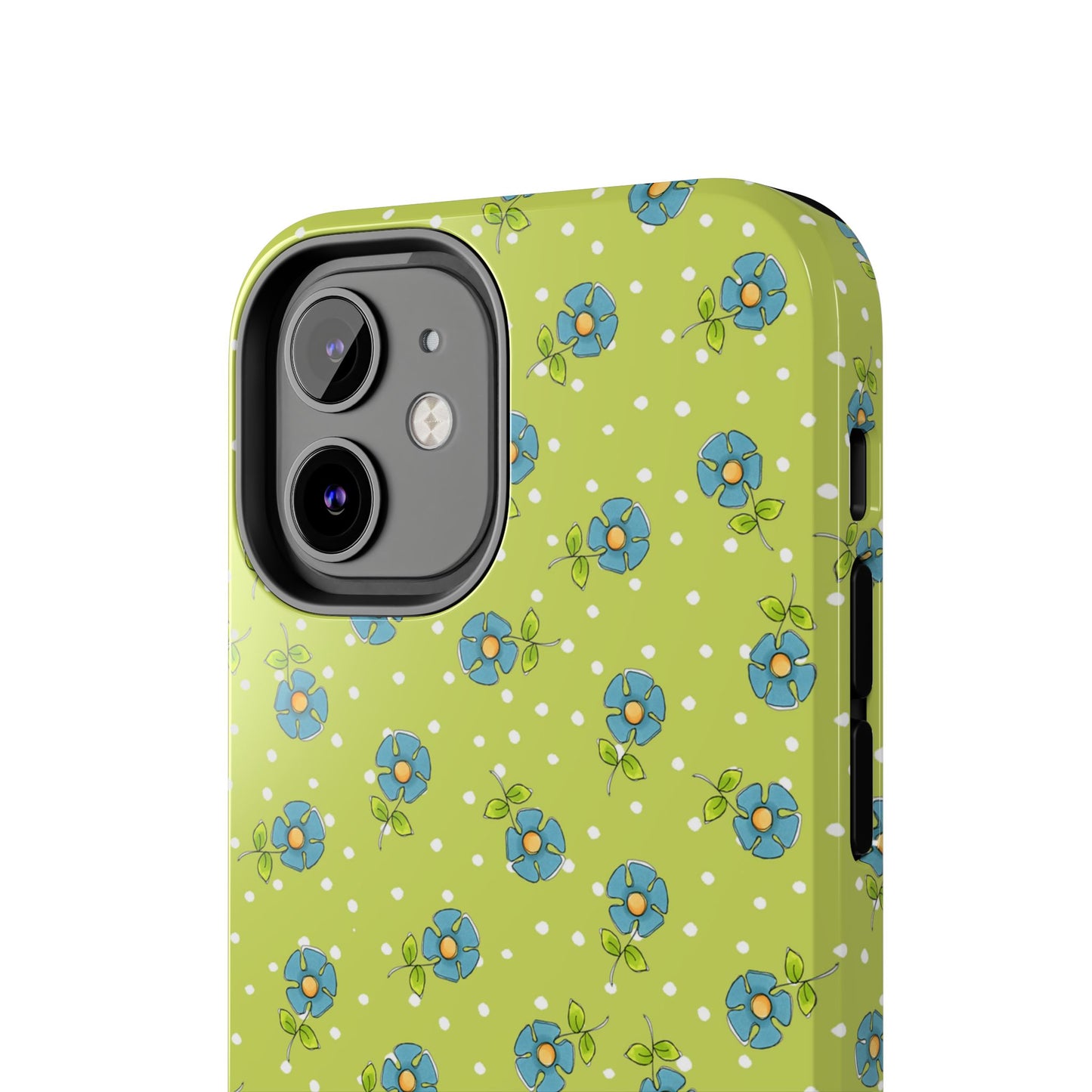 Daisy Dots Green Phone Case